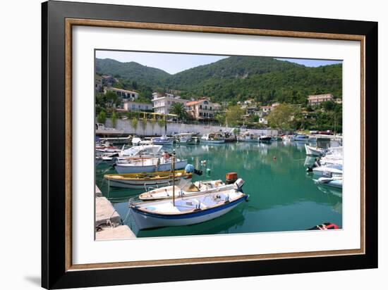 Harbour of Poros, Kefalonia, Greece-Peter Thompson-Framed Photographic Print