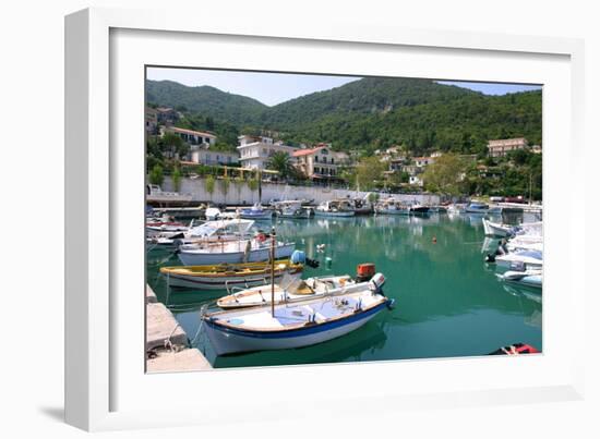 Harbour of Poros, Kefalonia, Greece-Peter Thompson-Framed Photographic Print