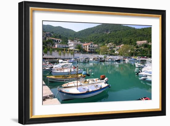 Harbour of Poros, Kefalonia, Greece-Peter Thompson-Framed Photographic Print