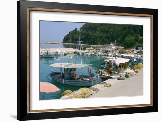 Harbour of Poros, Kefalonia, Greece-Peter Thompson-Framed Photographic Print