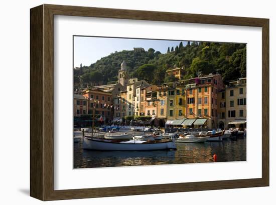 Harbour of Portofino, Province of Genua, Liguria, Italy-null-Framed Art Print