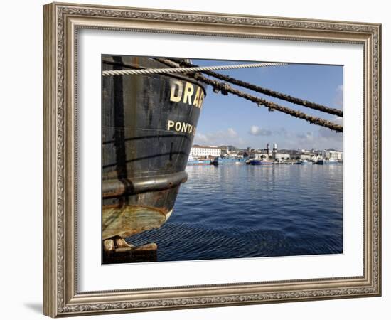 Harbour, Ponta Delgada, Sao Miguel Island, Azores, Portugal, Europe-De Mann Jean-Pierre-Framed Photographic Print