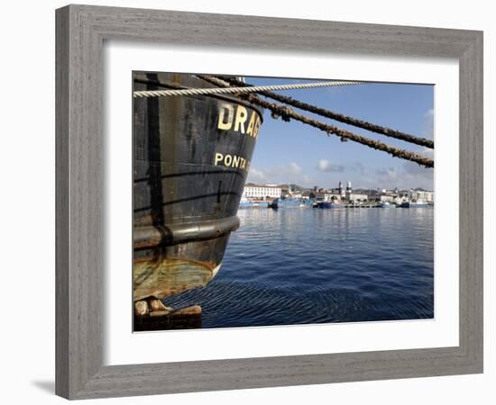 Harbour, Ponta Delgada, Sao Miguel Island, Azores, Portugal, Europe-De Mann Jean-Pierre-Framed Photographic Print