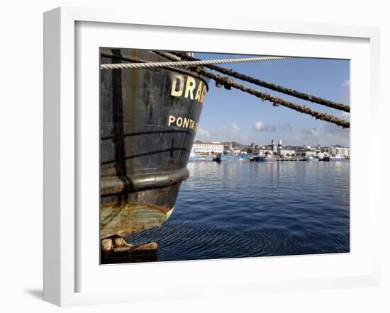 Harbour, Ponta Delgada, Sao Miguel Island, Azores, Portugal, Europe-De Mann Jean-Pierre-Framed Photographic Print