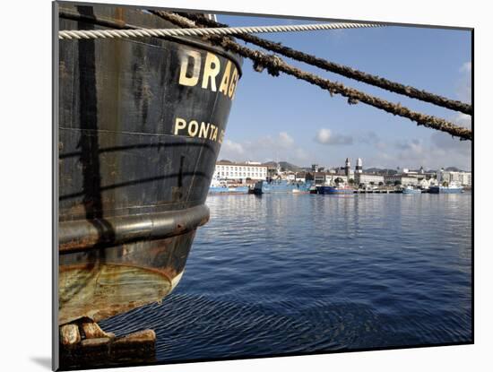 Harbour, Ponta Delgada, Sao Miguel Island, Azores, Portugal, Europe-De Mann Jean-Pierre-Mounted Photographic Print