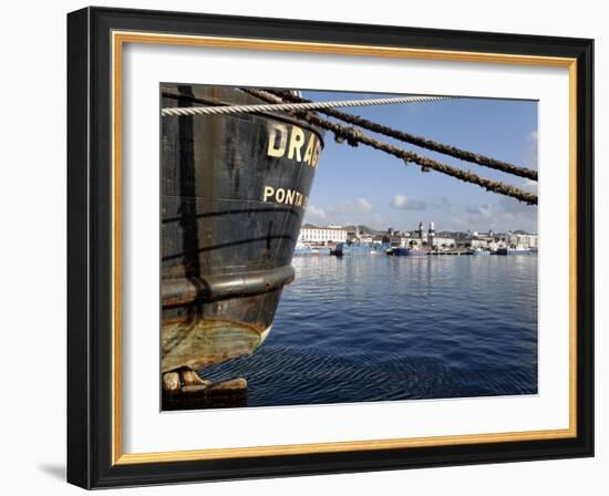 Harbour, Ponta Delgada, Sao Miguel Island, Azores, Portugal, Europe-De Mann Jean-Pierre-Framed Photographic Print