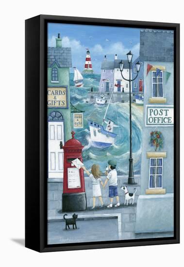 Harbour Post-Peter Adderley-Framed Stretched Canvas