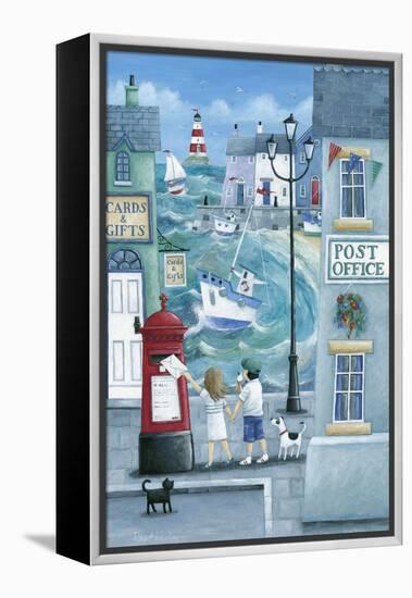 Harbour Post-Peter Adderley-Framed Stretched Canvas