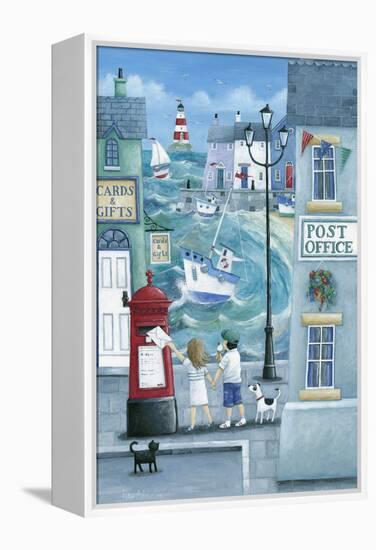 Harbour Post-Peter Adderley-Framed Stretched Canvas