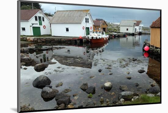 Harbour, Rott Island, Off Stavanger, Norway, Scandinavia, Europe-David Lomax-Mounted Photographic Print