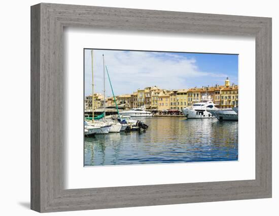 Harbour, Saint-Tropez, Var, Cote d'Azur, Provence, France, Mediterranean, Europe-Fraser Hall-Framed Photographic Print