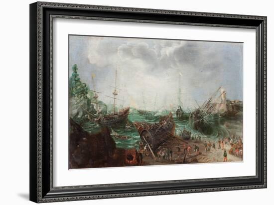 Harbour Scene, C. 1615-Adam Willaerts-Framed Giclee Print