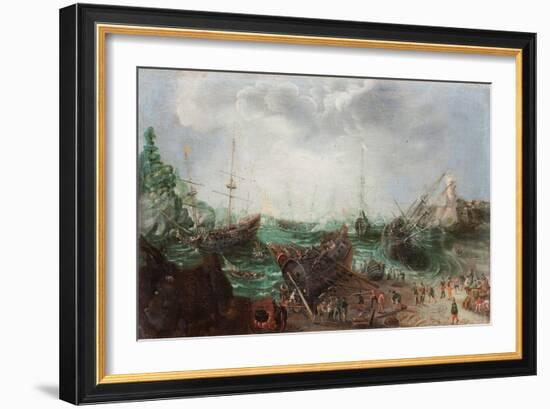 Harbour Scene, C. 1615-Adam Willaerts-Framed Giclee Print