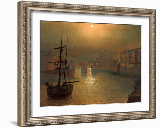 Harbour Scene-John Atkinson Grimshaw-Framed Giclee Print