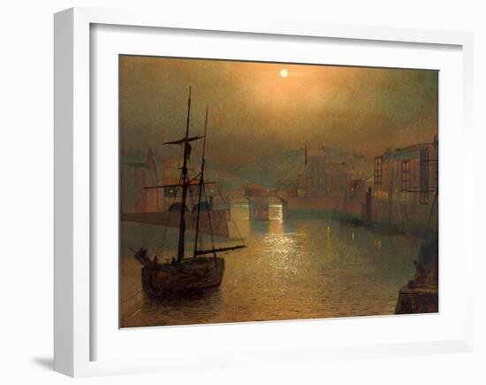 Harbour Scene-John Atkinson Grimshaw-Framed Giclee Print