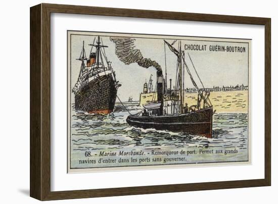 Harbour Tug-null-Framed Giclee Print