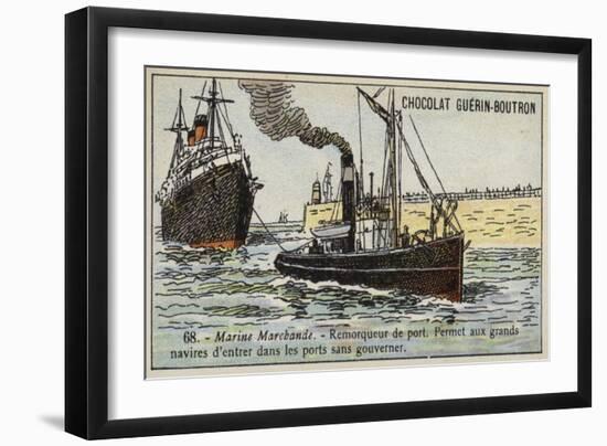 Harbour Tug-null-Framed Giclee Print