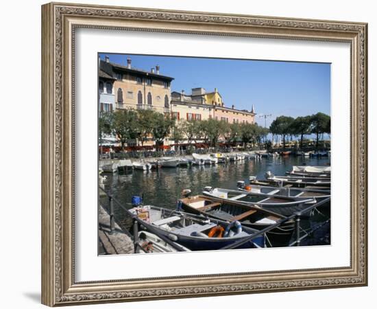 Harbour View, Desenzano, Lake Garda, Italian Lakes, Italy-L Bond-Framed Photographic Print