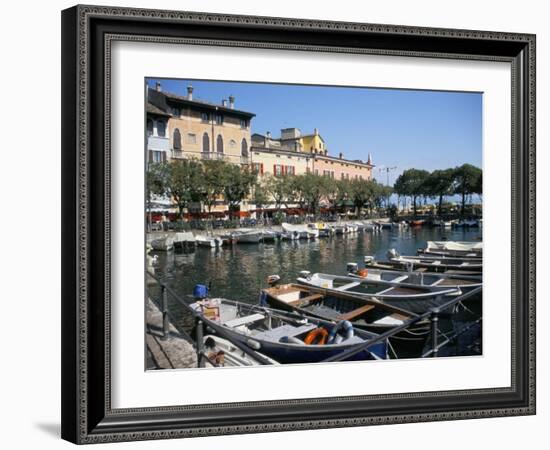 Harbour View, Desenzano, Lake Garda, Italian Lakes, Italy-L Bond-Framed Photographic Print