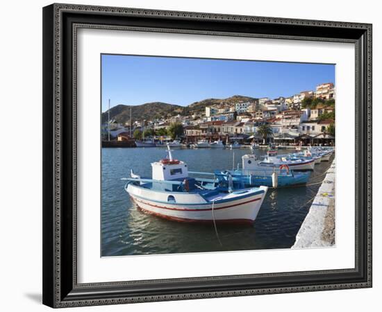 Harbour View, Pythagorion, Samos, Aegean Islands, Greece-Stuart Black-Framed Photographic Print