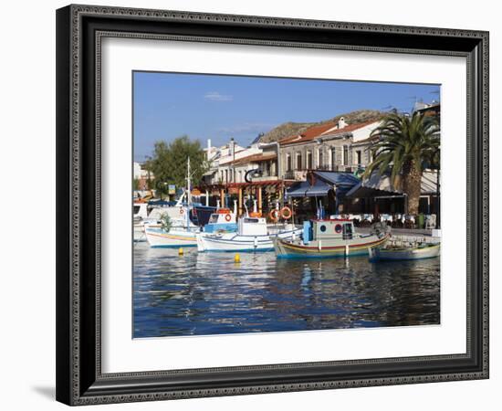 Harbour View, Pythagorion, Samos, Aegean Islands, Greece-Stuart Black-Framed Photographic Print