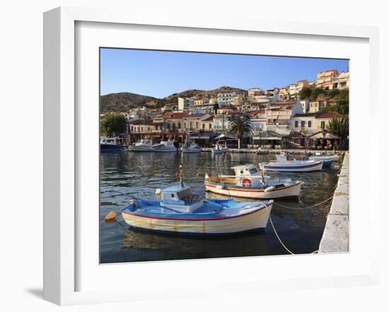 Harbour View, Pythagorion, Samos, Aegean Islands, Greece-Stuart Black-Framed Photographic Print