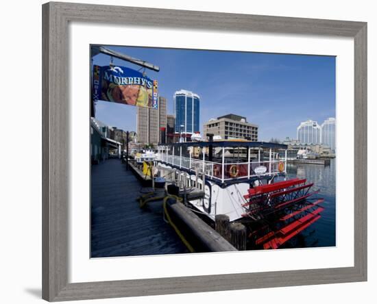 Harbour Walk and City View, Halifax, Nova Scotia, Canada, North America-Ethel Davies-Framed Photographic Print