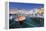 Harbour with Fishing Boats, Portoferraio, Island of Elba-Markus Lange-Framed Premier Image Canvas