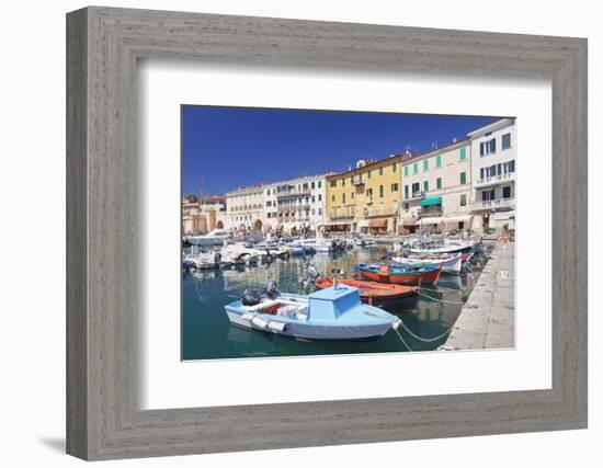 Harbour with Fishing Boats, Portoferraio, Island of Elba-Markus Lange-Framed Photographic Print