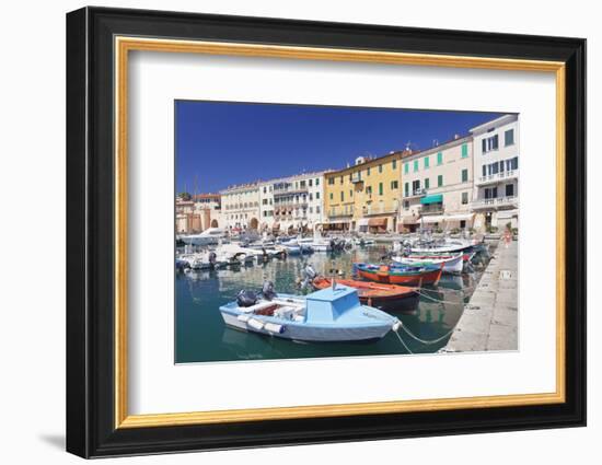 Harbour with Fishing Boats, Portoferraio, Island of Elba-Markus Lange-Framed Photographic Print