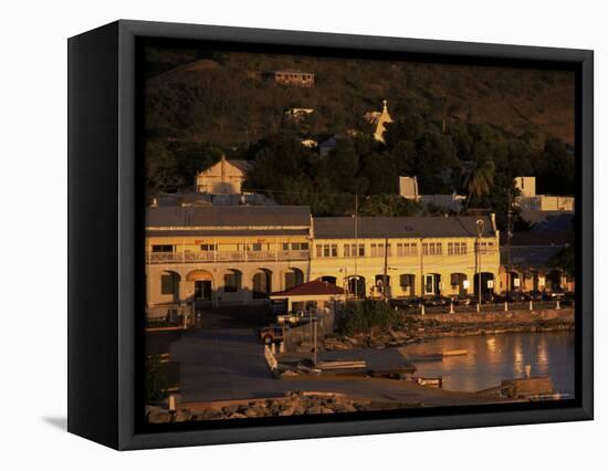 Harbourfront at Sunset, St. Croix, U.S. Virgin Islands, West Indies, Central America-Ken Gillham-Framed Premier Image Canvas