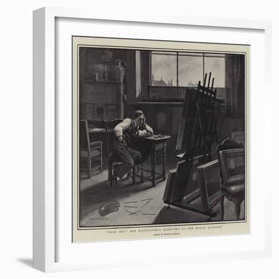 Hard-Hit! His Masterpiece Rejected at the Royal Academy-Francis Barraud-Framed Giclee Print