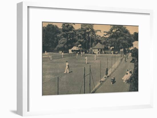 'Hard Tennis Courts, Upper Gardens', 1929-Unknown-Framed Giclee Print