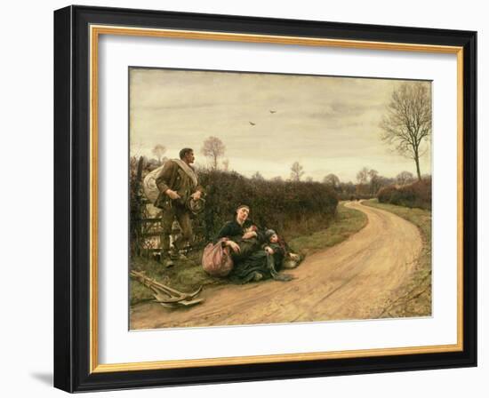 Hard Times, 1885-Hubert von Herkomer-Framed Giclee Print