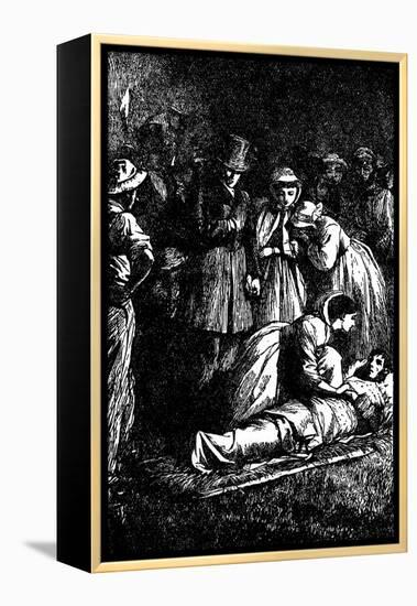 Hard Times - novel by Charles Dickens-Frederick Walker-Framed Premier Image Canvas