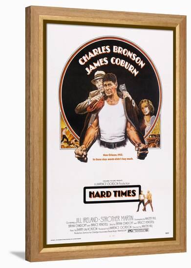 Hard Times, Top from Left: James Coburn, Charles Bronson, Jill Ireland, 1975-null-Framed Stretched Canvas