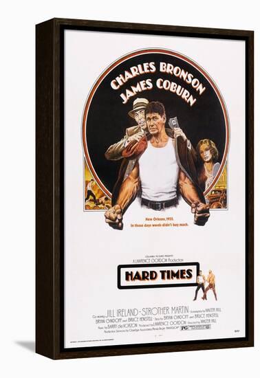 Hard Times, Top from Left: James Coburn, Charles Bronson, Jill Ireland, 1975-null-Framed Stretched Canvas