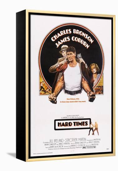 Hard Times, Top from Left: James Coburn, Charles Bronson, Jill Ireland, 1975-null-Framed Stretched Canvas