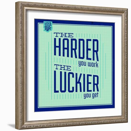 Hard Work and Luck 1-Lorand Okos-Framed Art Print