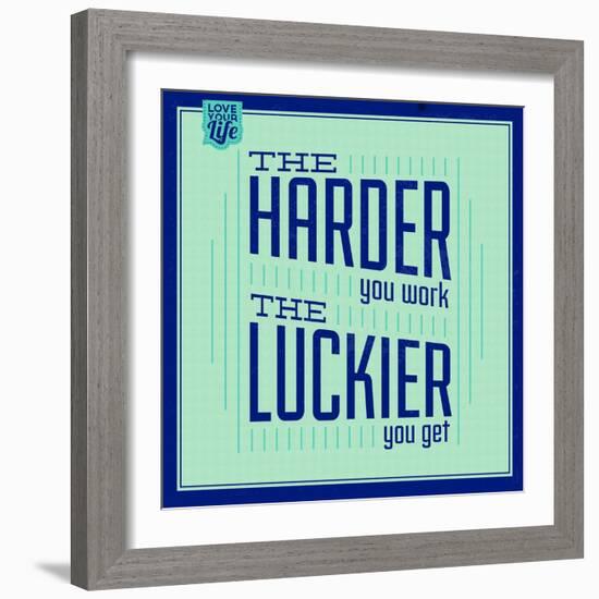 Hard Work and Luck 1-Lorand Okos-Framed Art Print