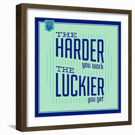 Hard Work and Luck 1-Lorand Okos-Framed Art Print