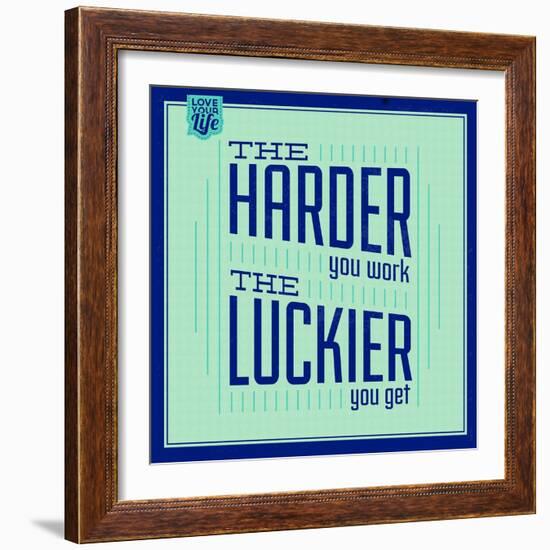 Hard Work and Luck 1-Lorand Okos-Framed Art Print