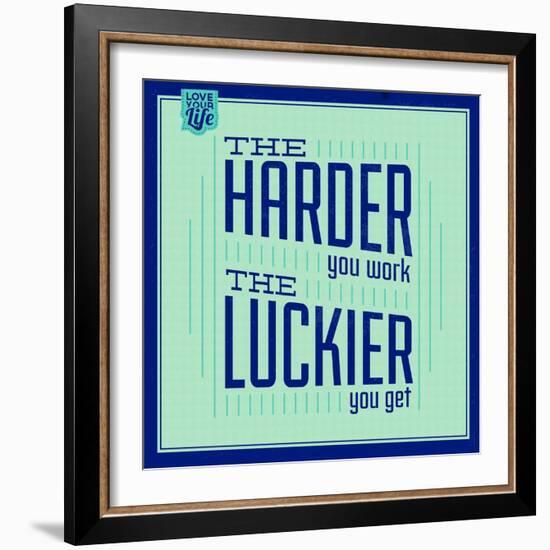 Hard Work and Luck 1-Lorand Okos-Framed Art Print