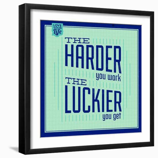 Hard Work and Luck 1-Lorand Okos-Framed Art Print