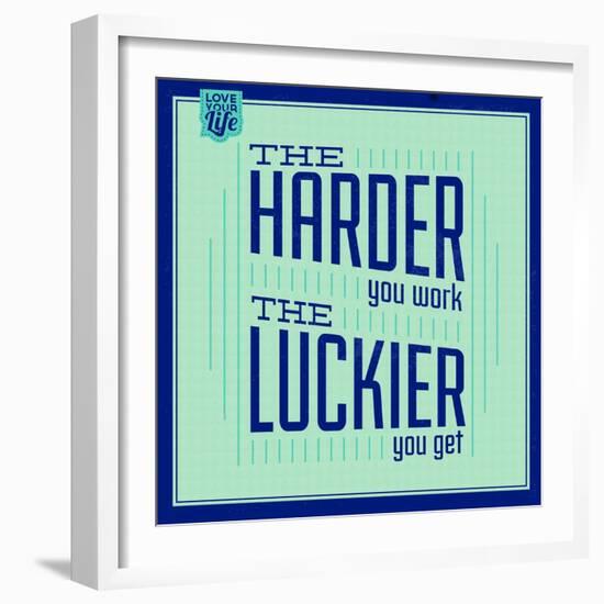 Hard Work and Luck 1-Lorand Okos-Framed Art Print