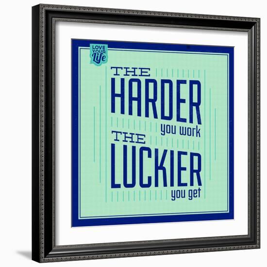 Hard Work and Luck 1-Lorand Okos-Framed Art Print