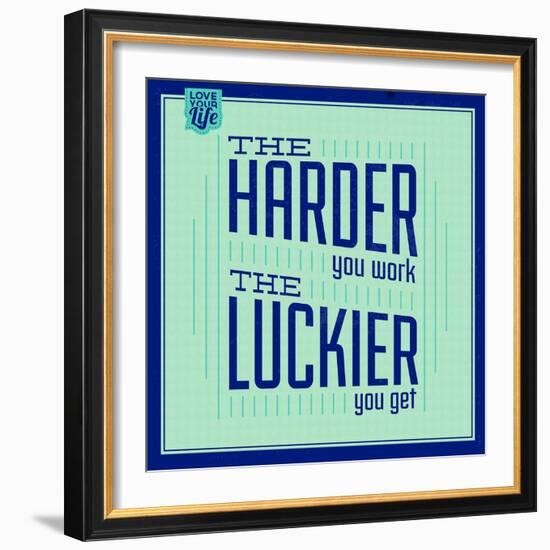 Hard Work and Luck 1-Lorand Okos-Framed Art Print