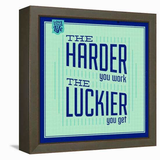 Hard Work and Luck 1-Lorand Okos-Framed Stretched Canvas