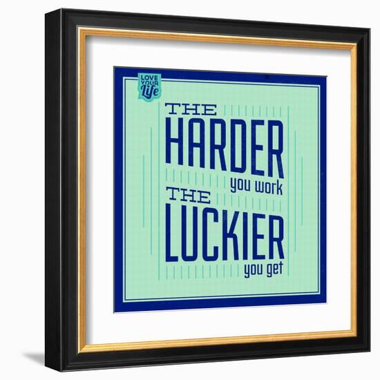 Hard Work and Luck 1-Lorand Okos-Framed Art Print