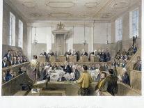 Inside the Central Criminal Court, Old Bailey, with a Court in Session, City of London, 1840-Harden Sidney Melville-Giclee Print